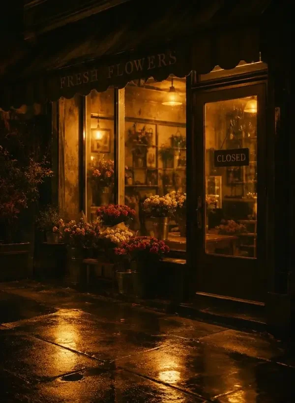 花店打烊后的第三十分钟 影视封面，都市爱情题材
